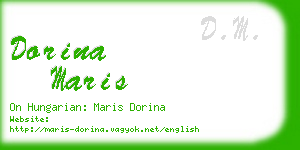 dorina maris business card